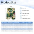 thumbnail image 4 of Cauagu Tropical Floral Jungle Print Swim Trunks for Men,Youth Boys Swim Shorts Compression Liner Beach Shorts Boys' Swimming Shorts 7-20 Years Bathing Suit-Large, 4 of 7
