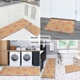 thumbnail image 6 of Bohemian Retro Color Diamond Pattern Kitchen Rugs and Mats Sets Of 2, Funny Kitchen Decoration Rubber Backing Non-Slip Absorbent Mats for Sink Waterproof Runner Rug for Laundry Room 17x30+17x48inch, 6 of 7