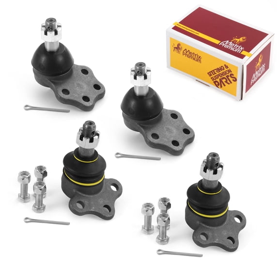 Metrix Premium Chassis Parts-4 PC Front Upper & Front Lower Ball Joint Kit Fits 98-99 Dodge Durango RWD,97-99 Dodge Dakota RWD,Replacement K7241,K7242