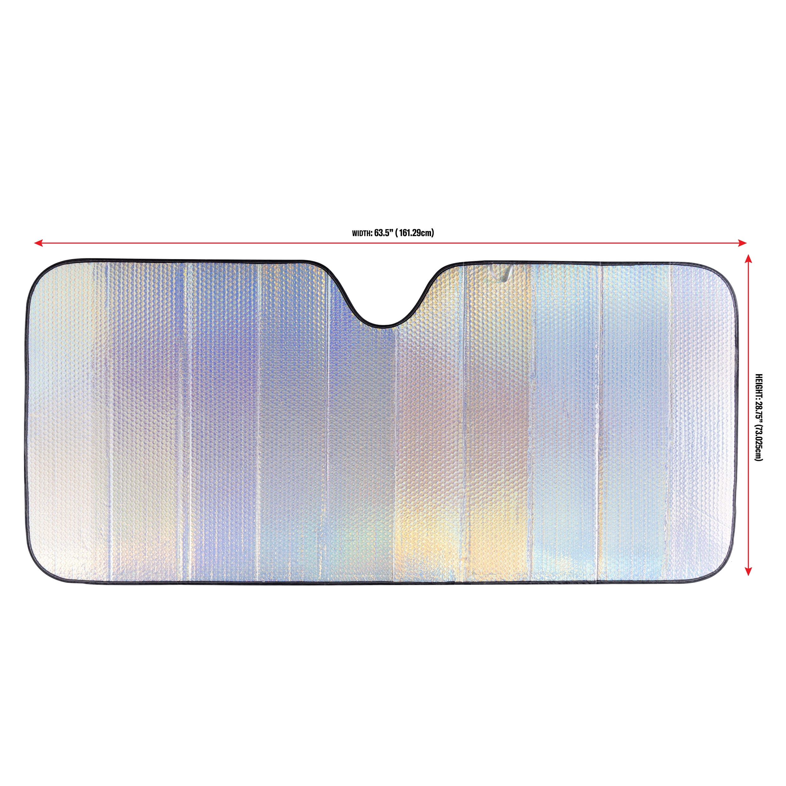 Auto Drive Iridescent Accordion Sunshade, 28.5x63 inches, UV