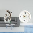 thumbnail image 2 of Estatua De Reloj De Delfín De Cerámica Abstracta, Decoración De Arte Moderno Para Sala De Estar, Oficina, Mesa De Centro, Chimenea, Soporte De TV, Para Colgar En La Pared, Números Silenciosos, 2 of 8
