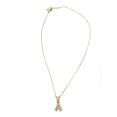thumbnail image 2 of Collar con dije de oro laminado letra brillos A, 2 of 6