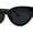 All Black, variant on Womens Classic Mod Cute Cat Eye Plastic Sunglasses All Black