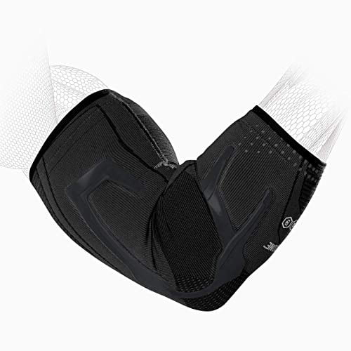 DonJoy Performance TRIZONE Compression Sleeve: Elbow Support Brace, Black, Small
