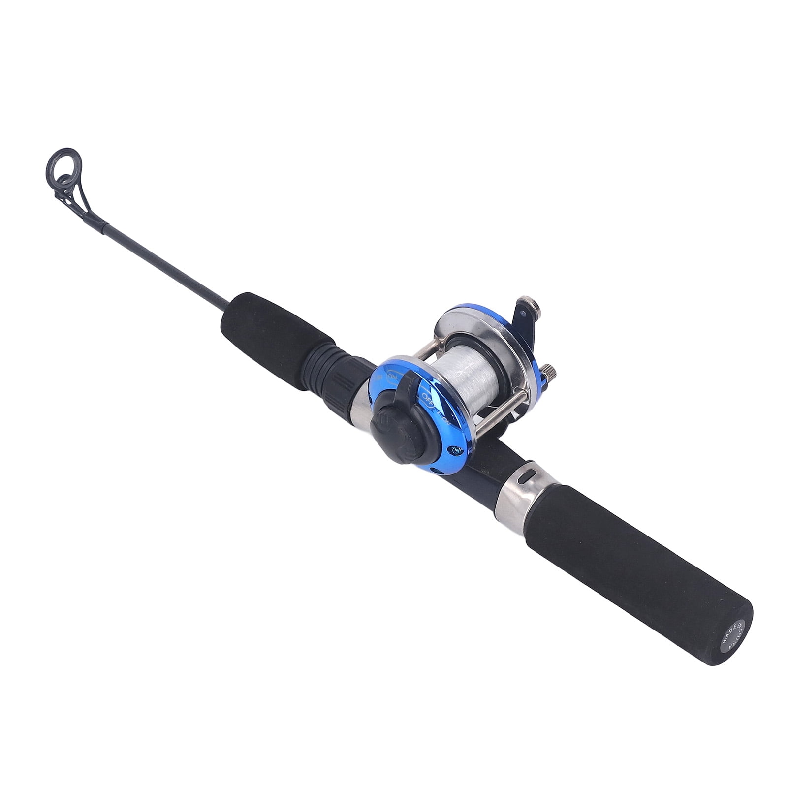 Ice Fishing Rod Kit, Portable Easy To Operate Durable Fishing Rod Reel Hooks and Spoon Repeated Grinding Hooks 50cm Rod Excellent Sensitivity  for Outdoor