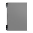 thumbnail image 2 of Nkmbld 2Pcs College Ruled Composition Book, B5 Thick Plastic Hardcover Coil Notebook for Work, Travel, Bible, and Meeting, Gray, 2 of 7