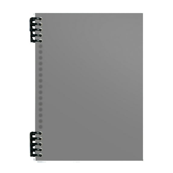 LSLJS Coil Notebook Spiral Notebooks,2 Pcs A5 Thick Plastic Hardcover Ruled Journals with Openable Clamping Ring Wide Ruled Paper For Study And Notes, Memo Notepads For Office School Travel.