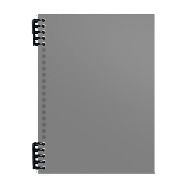 Pisexur Batería de cocina Cuaderno en espiral, 2 piezas A5, tapa dura de plástico grueso con rayas, 5 colores, 60 hojas, 120 páginas, diarios para estudio y notas, bl para la cocina del hogar