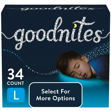 UPC: 0036000533590 | Goodnites Nighttime Bedwetting Underwear for Boys L 34 Ct (Select for More Options)