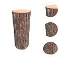 thumbnail image 6 of Abbraccia Wood Pedestal Cylinder Pedestal Stand Rustic Wooden Plinth Cylindrical Display Stand for Newborn Baby Shower Party Decoration 20cmx50cm, 6 of 9