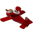 thumbnail image 5 of Northlight 32" Waving Santa Delivering Presents on a Plane Christmas Decoration, 5 of 5