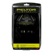 Peltor Sport Tactical 300 Electronic Hearing Protector Earmuff, NRR 24 dB, Black