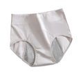 thumbnail image 1 of Ropa interior menstrual de algodón de cintura alta y antifugas para mujeres, bragas posparto con flujo abundante., 1 of 8