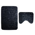 thumbnail image 1 of 2Pcs Absorbent Memory Foam Soft Mat U-shape Bathroom Toilet, 1 of 1