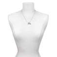 thumbnail image 3 of Delight Jewelry Silvertone 3-D Orange Tropical Drink Mother & Daughter Heart Necklaces (Set of 2), 19"+2", 3 of 4