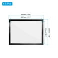 thumbnail image 2 of Uxcell 9.37" x 12.8" Magnetic Display Frame A4 Adhesive Magnetic Sign Holder Black 5 Pack, 2 of 6