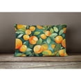 thumbnail image 3 of Florida Orange Blossom in Watercolor Fabric Decorative Pillow 12 in x 16 in, 3 of 4