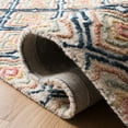 thumbnail image 5 of SAFAVIEH Trace Henrietta Geometric Floral Wool Area Rug, Ivory/Navy, 5' x 8', 5 of 9