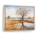 thumbnail image 2 of Designart "Landscape of the Australian Outback V" Landscapes Framed Wall Art - Traditional Brown Australia Living Room Framed Canvas Art, 2 of 6