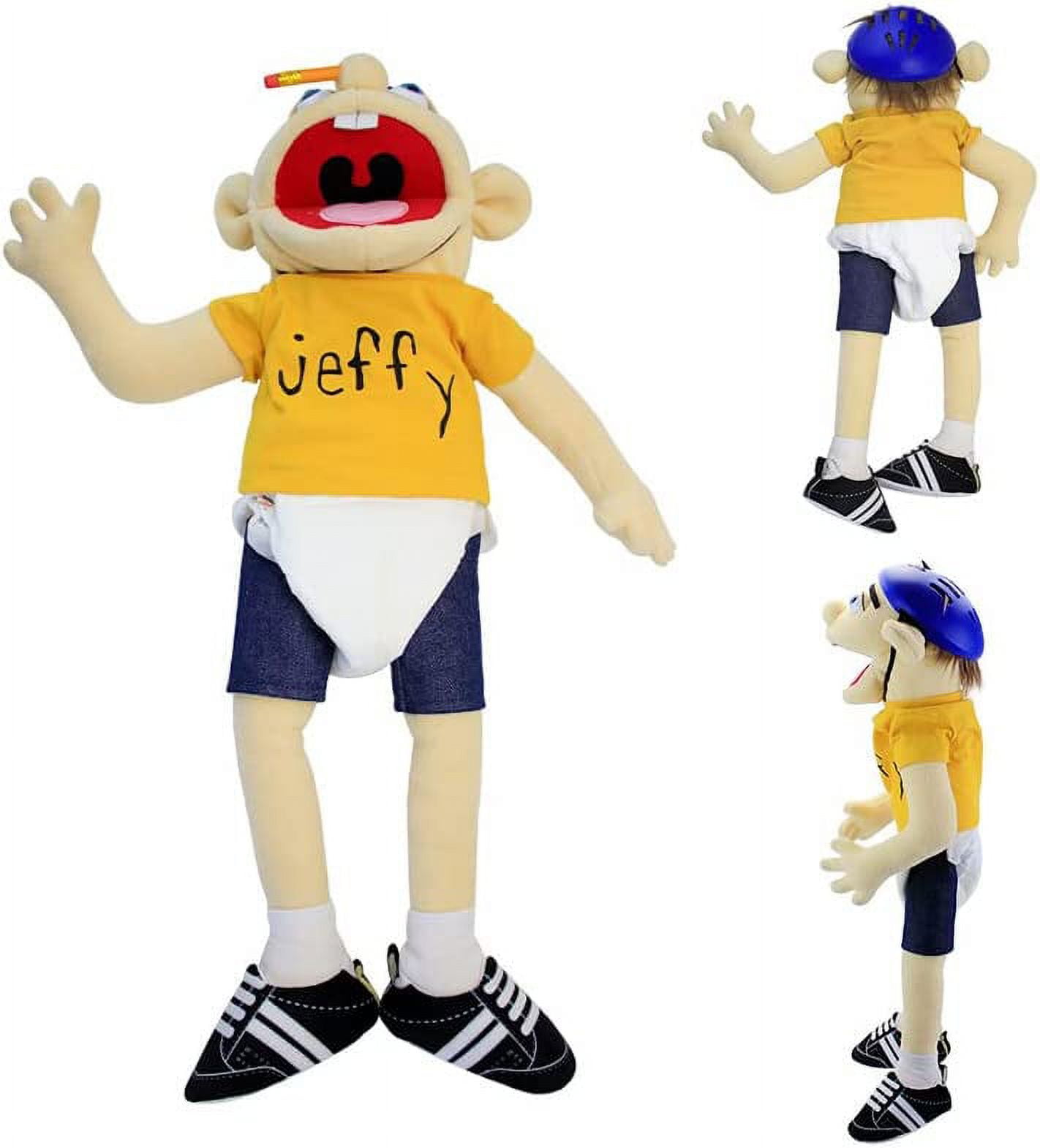 Jeffy Puppet Peluche Jouet, Marionnette À Main Farcie en Peluche Do