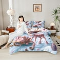 thumbnail image 4 of Castle Fairy Pink Deer Christmas Comforter Set (Queen), 3-Piece, 4 of 8