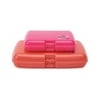 Caboodles Care Pack Cosmetic Case + Lil Bit Set - Hot Pink and Orange