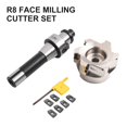 thumbnail image 1 of 400R 80mm Face End Mill CNC Cutter R8 FMB27 Arbor APMT1604 Carbide T15 Wrench, 1 of 12