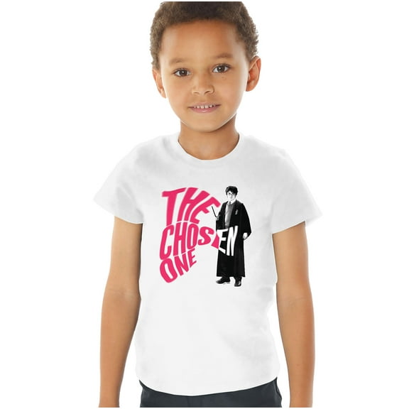 Harry Potter The Chosen One Kids T Shirt (4) for Toddler Boys and Girls, White