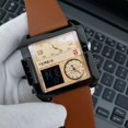 thumbnail image 3 of Reloj Impermeable For Hombre Con Correa Cuadrada Grande, 3 of 7