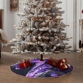 thumbnail image 4 of Sikiie Purple Pattern White Tiger Nativity Christmas Tree Skirt, Jesus Christian Winter Holiday Tree Mat Decoration(30-48IN)48", 4 of 6