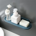 Travelwant Floating Shelf Adhesive Bathroom Wall Storage Shelf No Drilling Display Ledge Shelf