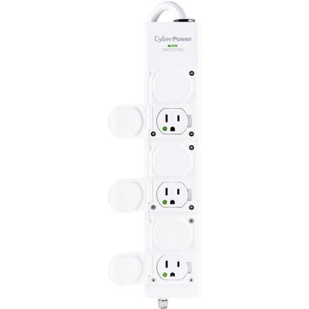 UPC: 0649532931514 | Cyberpower Systems MPV615S Medical Grade Surge Protector  6 Outlets  1560 Joules with 15 Cord