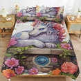 thumbnail image 2 of 3PCS Cute Dragon Baby Duvet Cover Set Twin, 1 Duvet Cover And 2 Pillowcase, Duvet Cover for Kids Girls Boys And Teens, 2 of 6