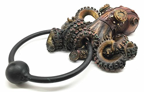 Deep Ocean Creature Octopus Kraken Warrior Decorative Resin Door Knocker Figurine