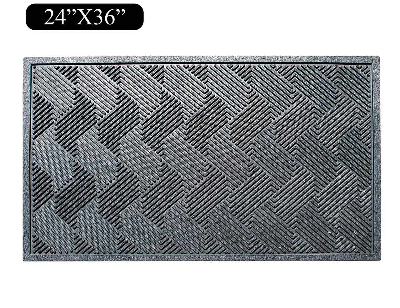 A1HC Natural Rubber Checkered 24 In. X 36 In. Tapered Edge Scraper