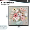 thumbnail image 4 of Stupell Industries Cottage Pastel Garden Peony Bouquet Black Framed Giclee Art, 24 x 24, by Sally Swatland, 4 of 8