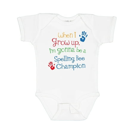 

Inktastic Spelling Bee Champion Future Boys or Girls Baby Bodysuit
