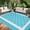 Light blue/white, variant on 8x10 Outdoor Rug Modern Dot Cross Border Reversible PP Woven Mat, Waterproof Plastic Straw Carpet with 4 Stakes & Storage Bag for Patio Deck Camping RV Backyard, Blue White