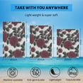 thumbnail image 5 of GZHJMY Beach Towel for Women Girls, Gothic Style Rose Bushes Bath Towel, Oversized Lightweight Sport Towel, 31x51 Inch, 5 of 7