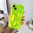 thumbnail image 3 of for iPhone 14 Case (2022 6.1"),Cute Glitter 3D Stone Pattern Design Soft Laser Water Ripple Shockproof - Lens Protection Colorful Pearl Light Bling Phone Case for iPhone 14,Gradient Green, 3 of 13