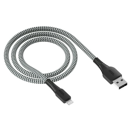 Onn WIABLK100026767 10 Lightning to USB Cable for iPhone/iPad/iPod Black