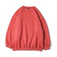 thumbnail image 2 of ZCFZJW Lightweight Comfy Athletic Sweatshirts for Men Regular Fit Casual Long Sleeve Crew Neck Basic Workout Pullover Tops Loose Fit Soft Cotton T-Shirts Red S, 2 of 4