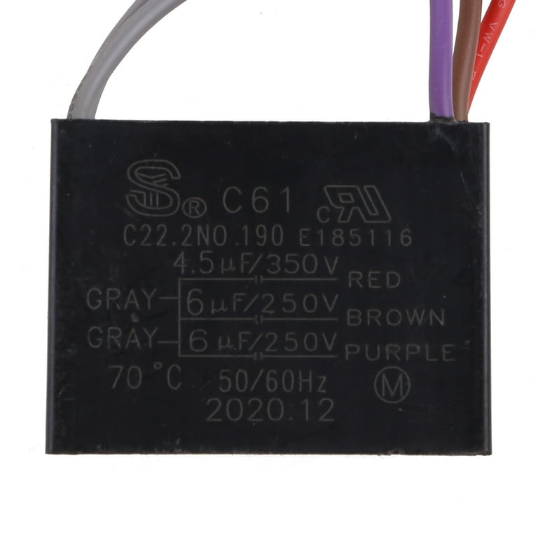 5 Wire Ceiling Fan Capacitor C61 Shelly Lighting