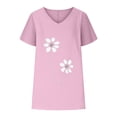 thumbnail image 4 of Birdeem T-Shirts à Col en V pour Femmes Mode Confortable Blouses Féminines Hauts, 4 of 5