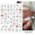 thumbnail image 4 of Navidad 3D Navidad pegatinas de uñas ciervos nieve árbol guantes deslizadores adornos de invierno linternas decoración dulces sombreros de Papá Noel calcomanías de uñas, 4 of 4