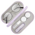 thumbnail image 1 of Estuche para Anteojos MoKo Doble Cara con Estuche para Lentes de Contacto Lilac, 1 of 7