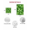 thumbnail image 7 of St. Patrick's Day Kitchen Dish Towels for Drying Dishes Set of 2, Spring Shamrock Leaves Polka Dots Dark Green Waffle Weave Microfiber Hand Tea Bathroom Towels Quick Dry & Absorbent Towel 12x12, 7 of 7