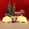 thumbnail image 5 of Ruhiku GW 4th of July Patriotic Gnome Decor 8" - Handcrafted Flocking Vintage Doll Indoor/Outdoor Holiday Decor for Mantel, Gift Giving & Tabletop Displays, 5 of 7
