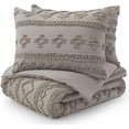 thumbnail image 6 of Light Grey King Comforter Set Tufted Bedding Set King 3 Pieces, Boho Shabby Chic Comforter with 2 Pillowcases, 6 of 6