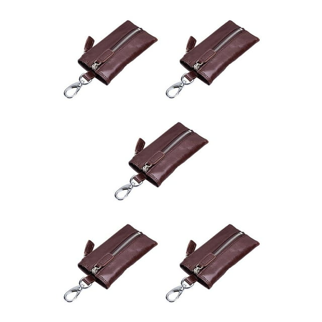 Sonducket Cartera de cuero Llaves Monedero Llavero Tarjeta de crédito Bolsillo Mujeres Hombres Café Type2 NO2 Sonducket CBP315758